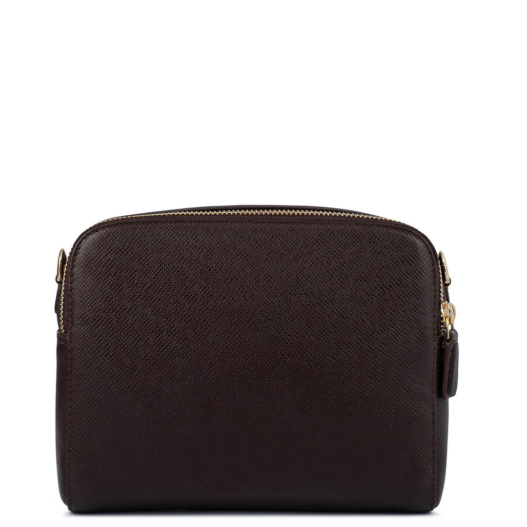 Small Franzy Leather Sling - Chocolate