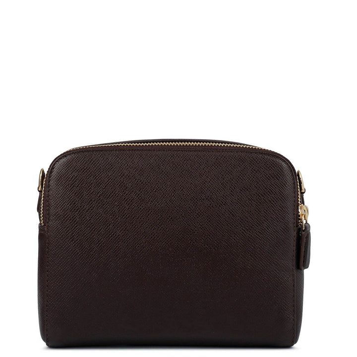 Small Franzy Leather Sling - Chocolate