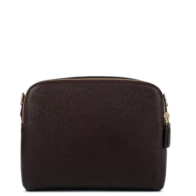 Small Franzy Leather Sling - Chocolate