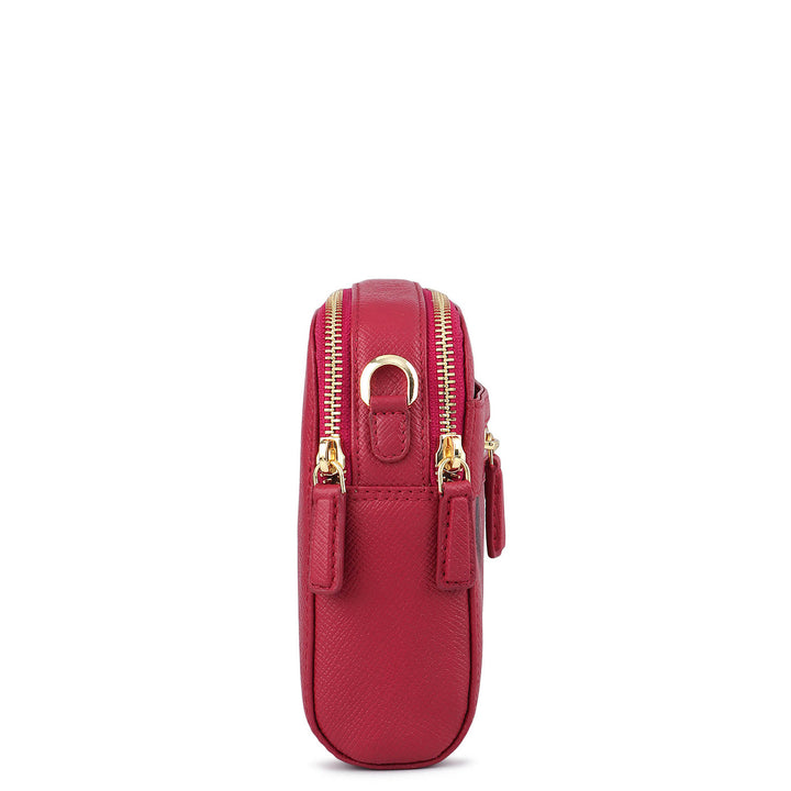 Small Franzy Leather Sling - Plumberry