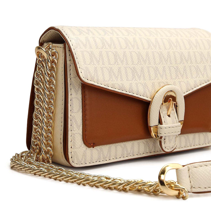 Small Monogram Leather Sling - Marshmallow