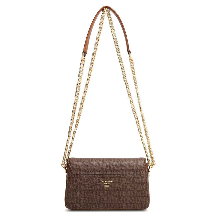 Small Monogram Leather Sling - Walnut