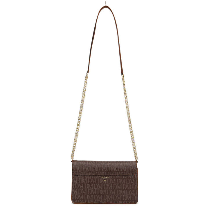 Small Monogram Plain Leather Sling - Walnut