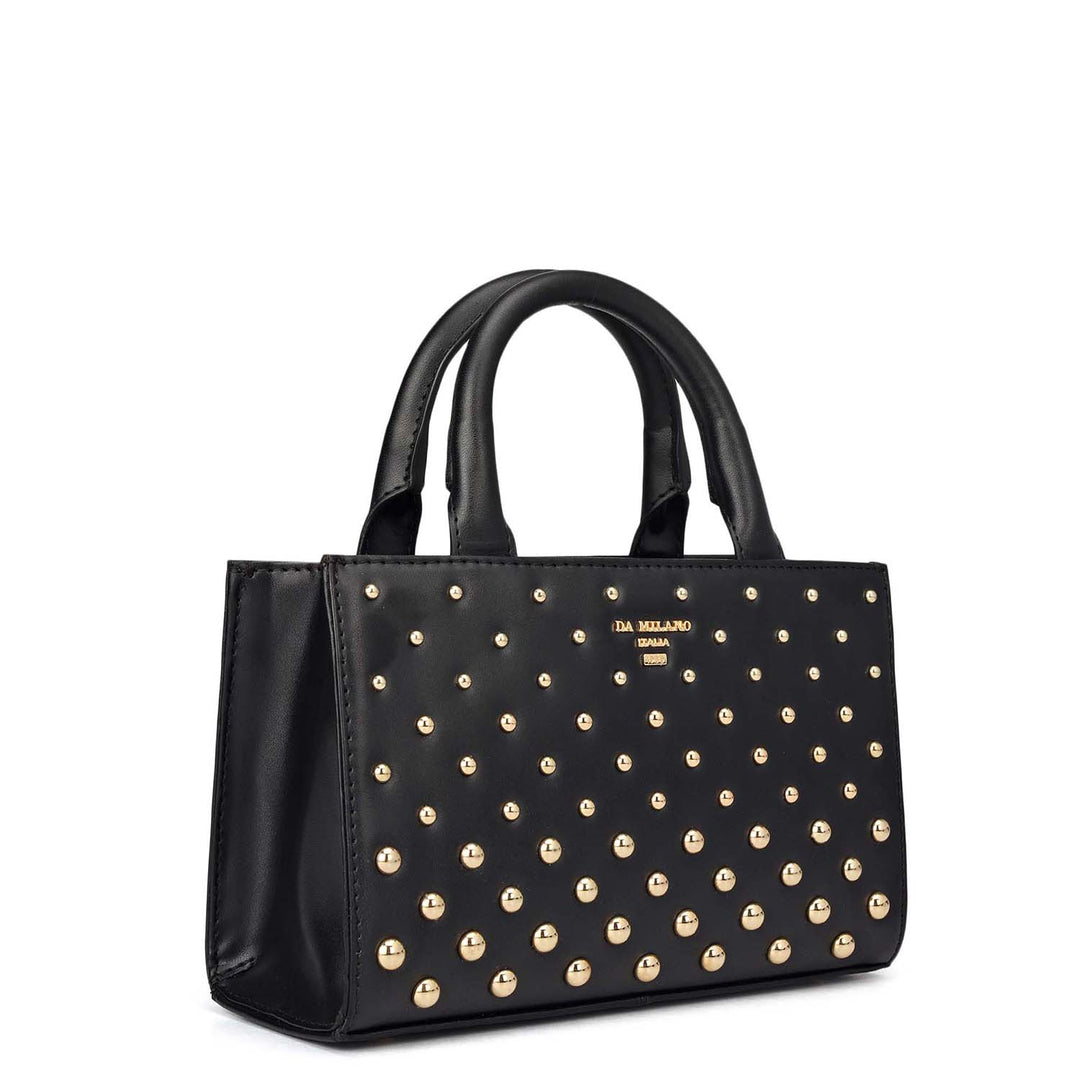 Small Plain Leather Sling - Black