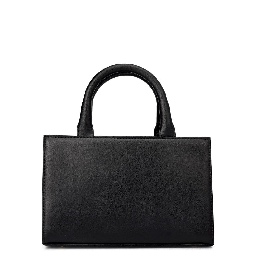 Small Plain Leather Sling - Black