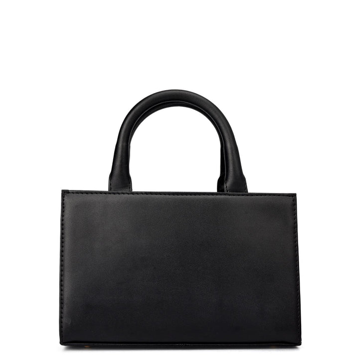 Small Plain Leather Sling - Black