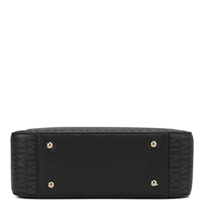 Small Monogram Leather Sling  - Black