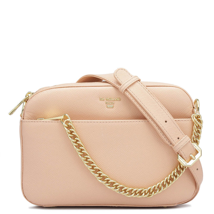 Small Franzy Leather Sling - Peach
