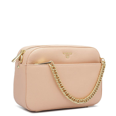 Small Franzy Leather Sling - Peach