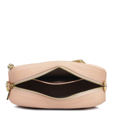 Small Franzy Leather Sling - Peach