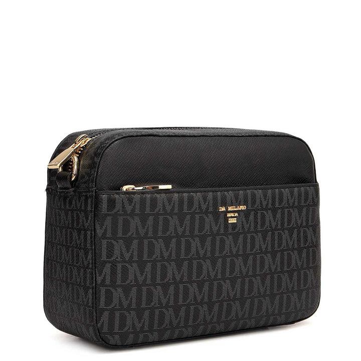 Small Monogram Franzy Leather Sling - Black