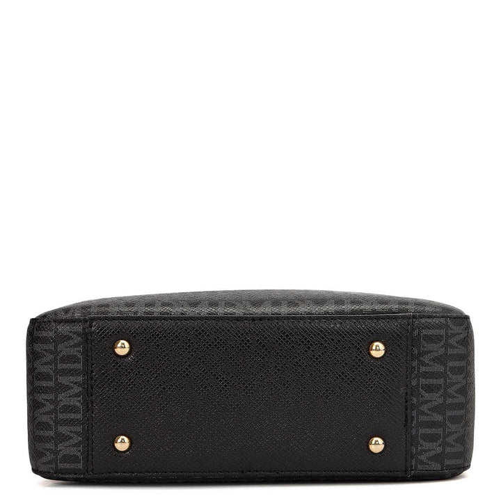 Small Monogram Franzy Leather Sling - Black