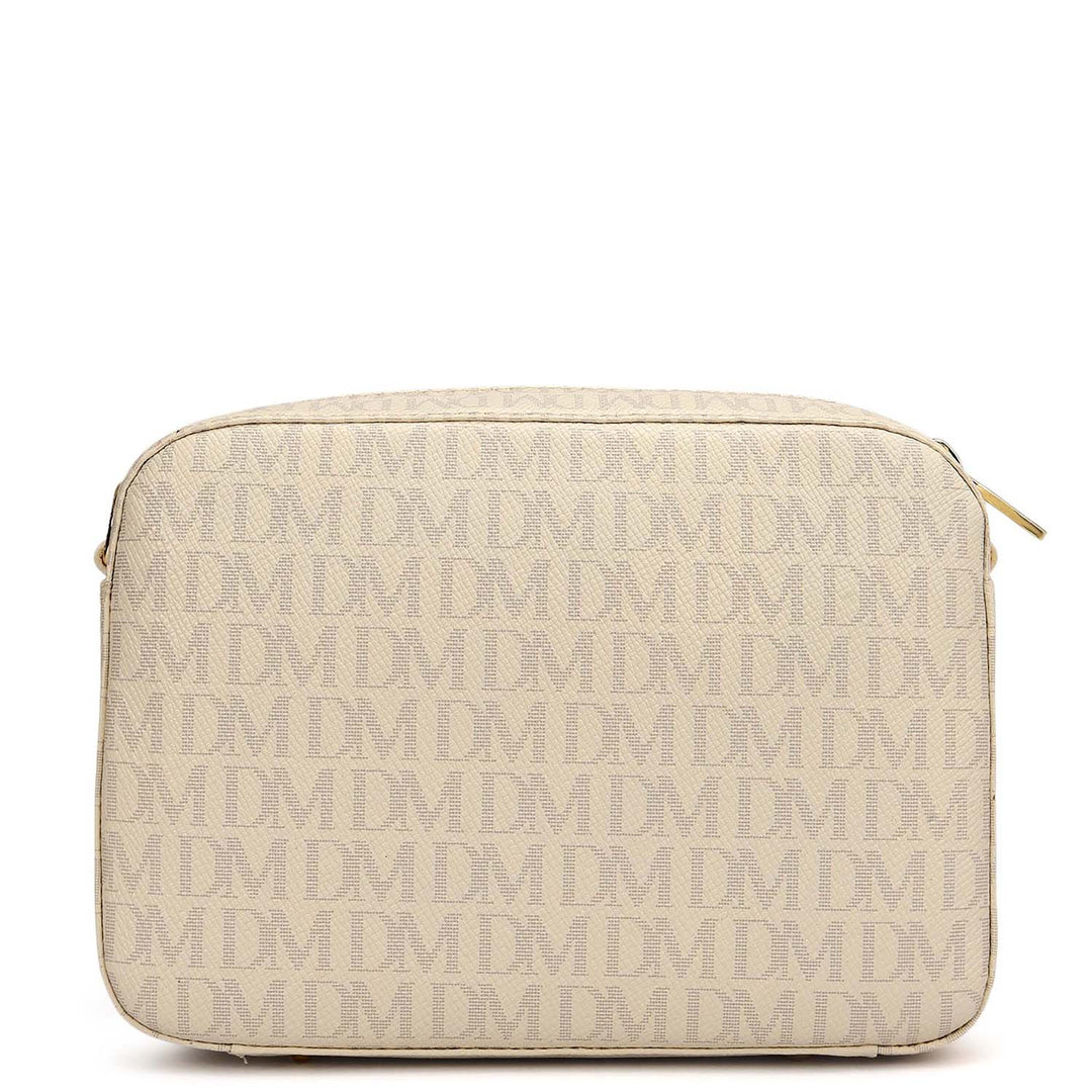 Small Monogram Franzy Leather Sling - Marshmallow