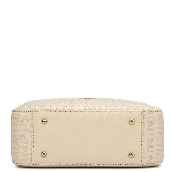 Small Monogram Franzy Leather Sling - Marshmallow