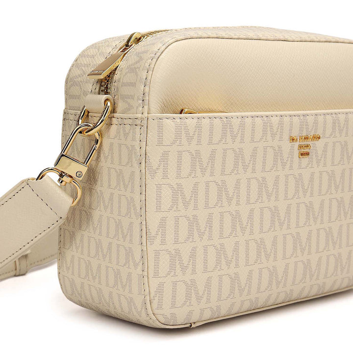 Small Monogram Franzy Leather Sling - Marshmallow