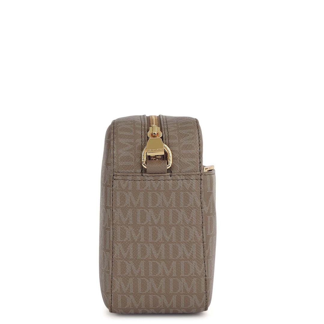 Small Monogram Franzy Leather Sling - Smoke Grey