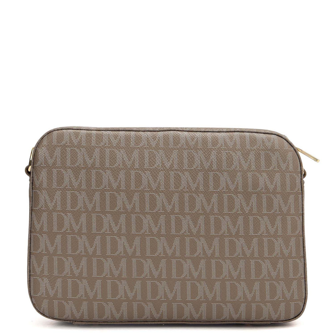 Small Monogram Franzy Leather Sling - Smoke Grey
