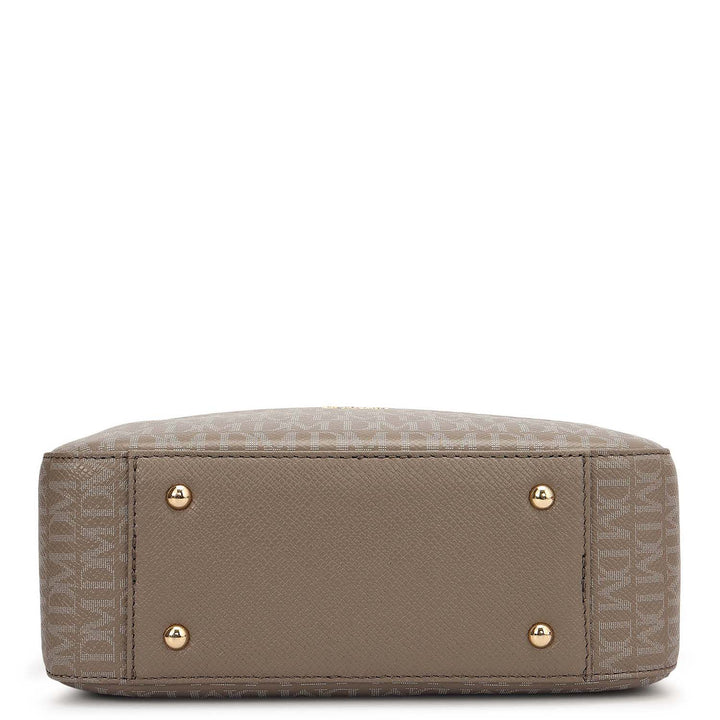 Small Monogram Franzy Leather Sling - Smoke Grey