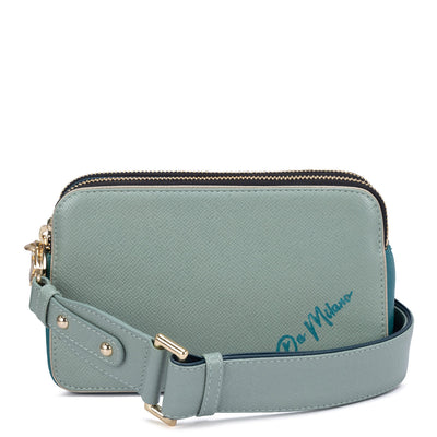 Small Franzy Leather Sling - Jade