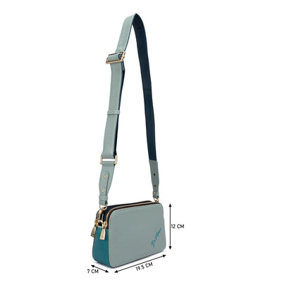 Small Franzy Leather Sling - Jade