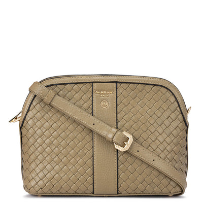 Small Mat Wax Leather Sling - Olive