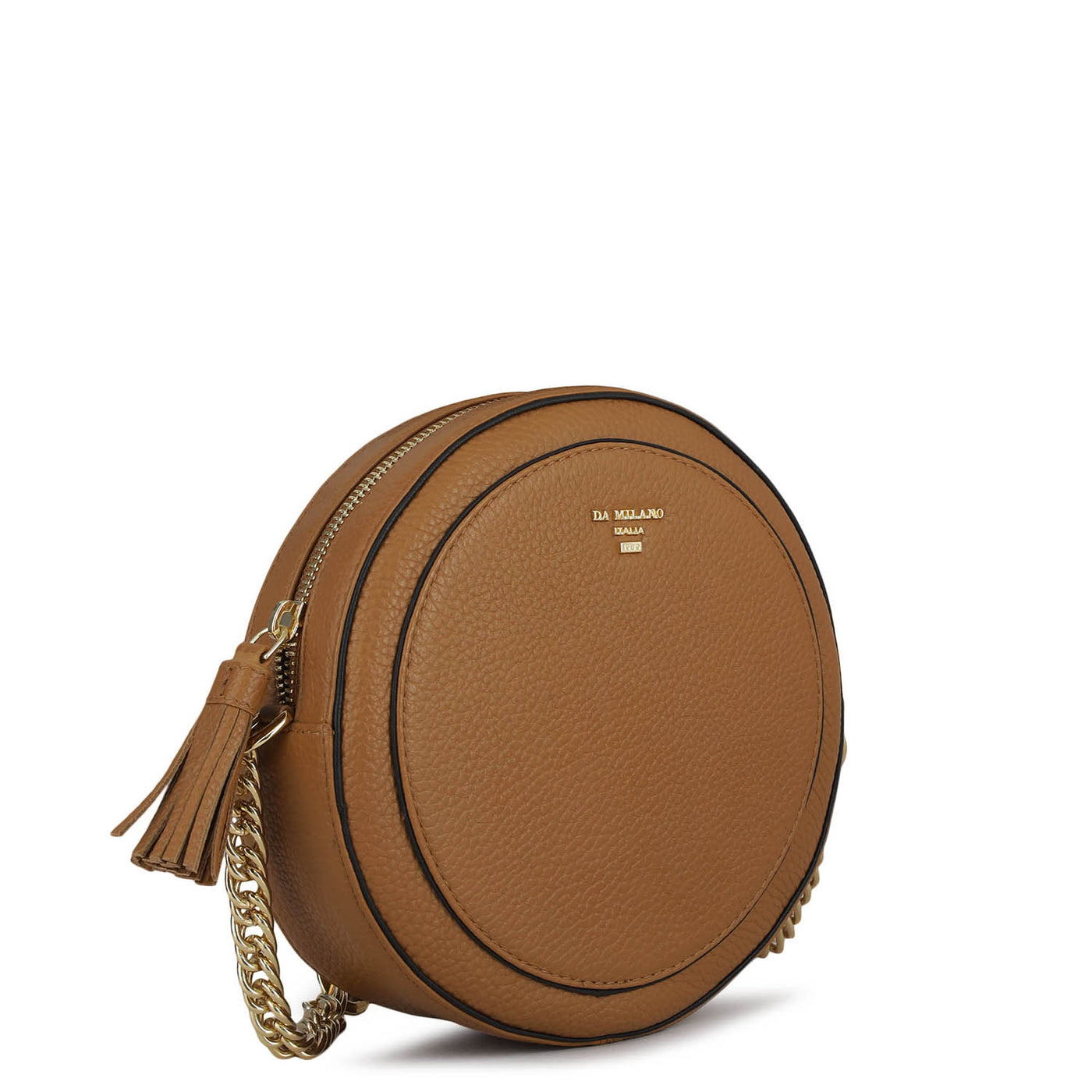Small Wax Leather Sling - Caramel