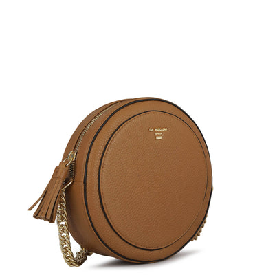 Small Wax Leather Sling - Caramel