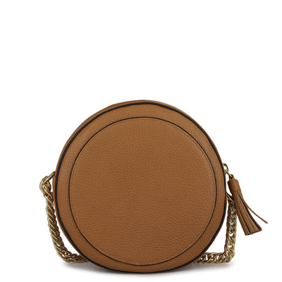 Small Wax Leather Sling - Caramel