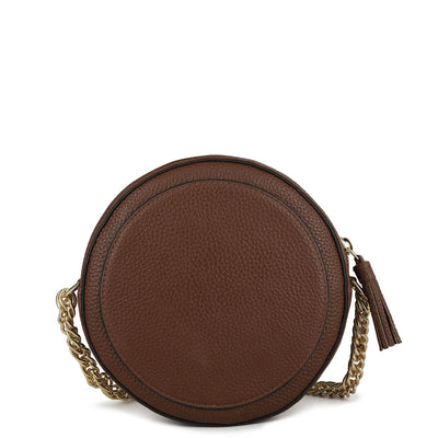Small Wax Leather Sling - Espresso