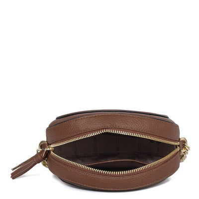Small Wax Leather Sling - Espresso