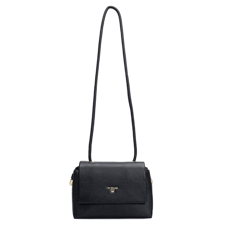 Small Wax Leather Sling - Black