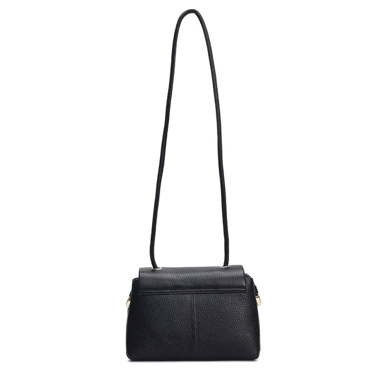 Small Wax Leather Sling - Black