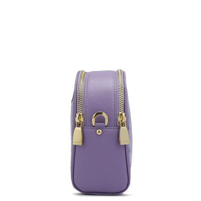 Small Croco Franzy Leather Sling - Purple Haze