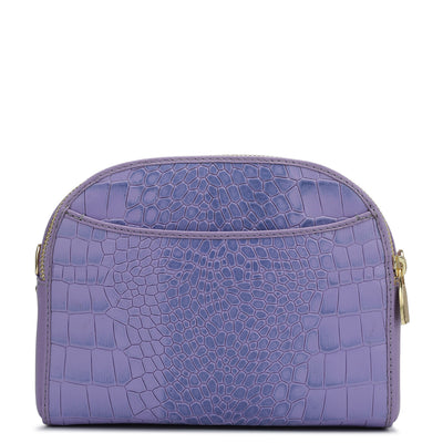 Small Croco Franzy Leather Sling - Purple Haze