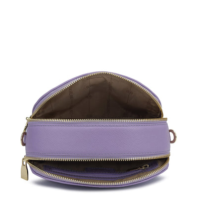 Small Croco Franzy Leather Sling - Purple Haze