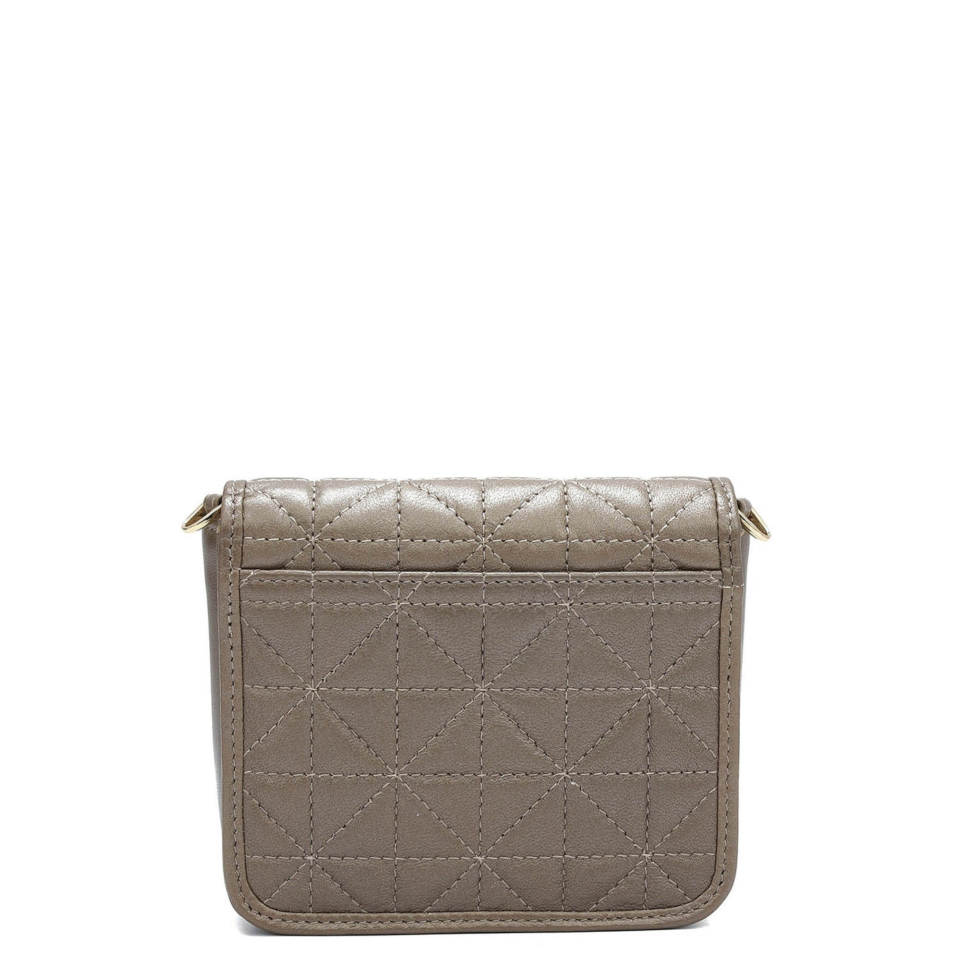 Quilting Leather Ladies Wallet - Bronze
