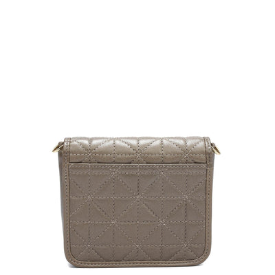 Quilting Leather Ladies Wallet - Bronze