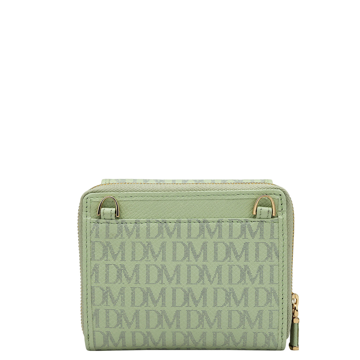 Monogram Leather Ladies Wallet - Mint