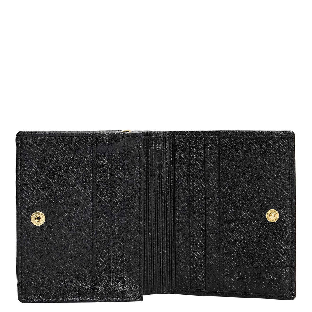 Franzy Leather Ladies Sling Wallet - Black