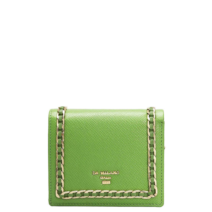 Franzy Leather Ladies Sling Wallet - Kiwi