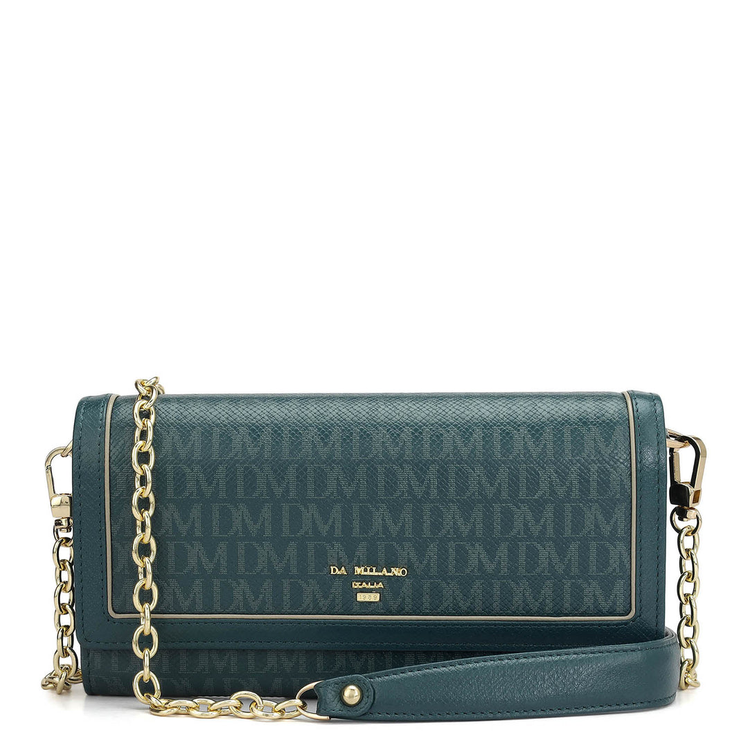 Monogram Leather Ladies Sling Wallet - Octane