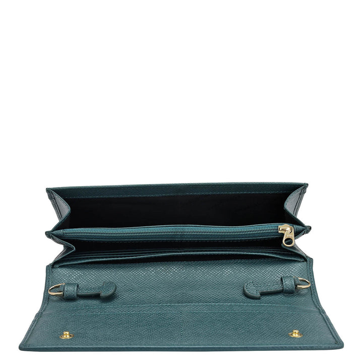 Monogram Leather Ladies Sling Wallet - Octane