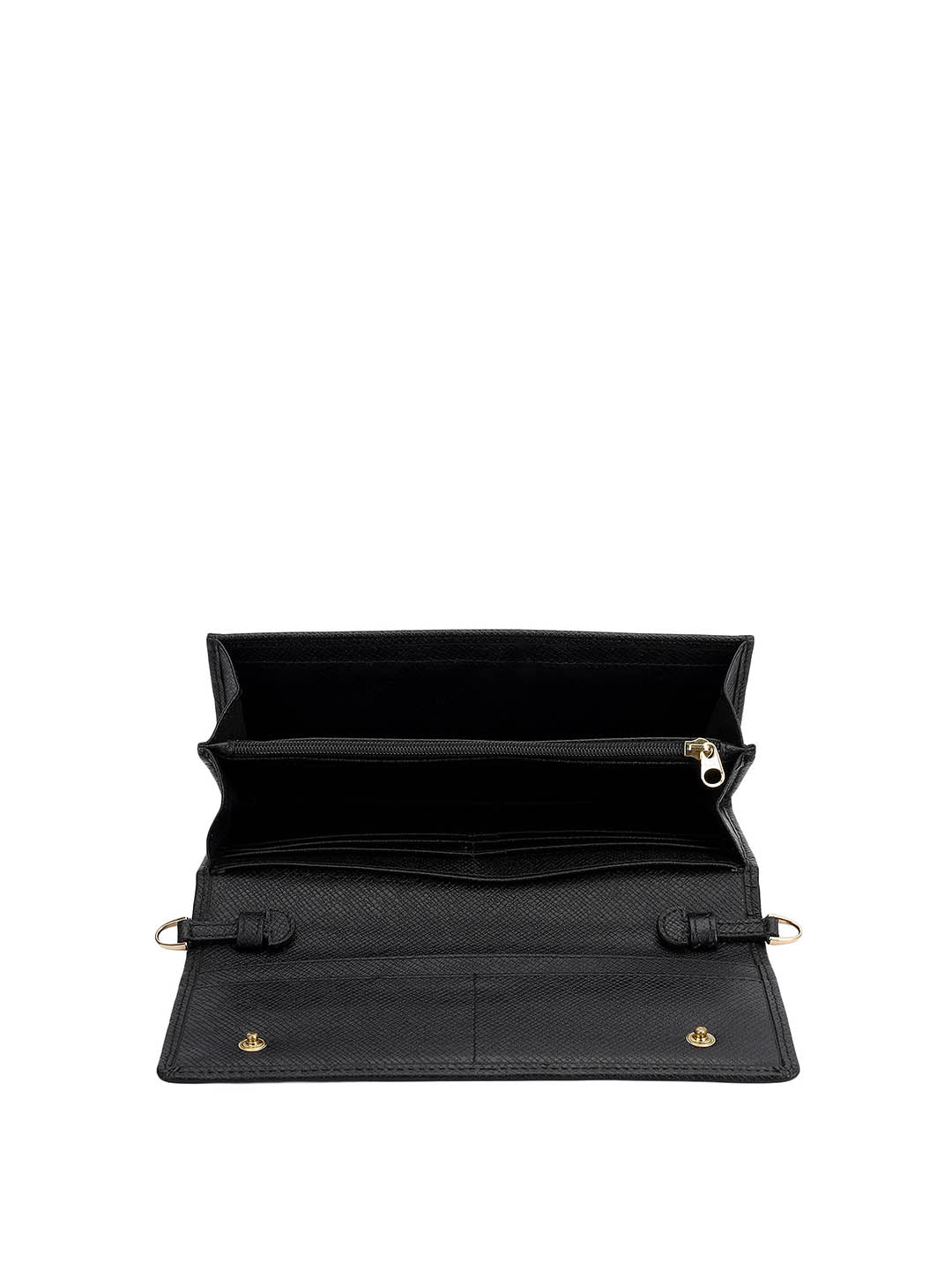 Snake  Leather Ladies Sling Wallet - Silver & Black