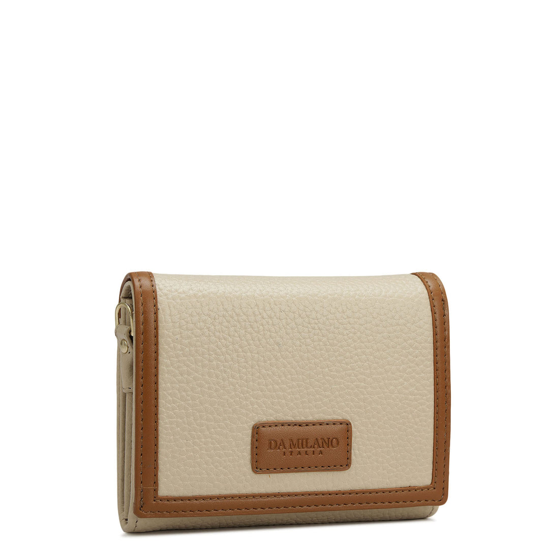 Wax Leather Ladies Wallet - Dove