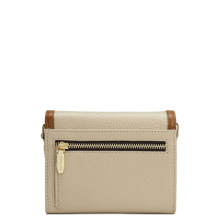 Wax Leather Ladies Wallet - Dove