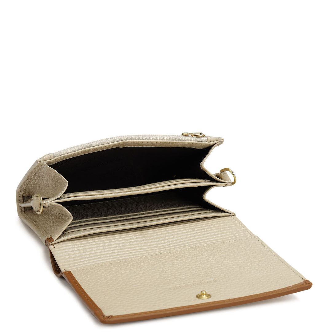 Wax Leather Ladies Wallet - Dove