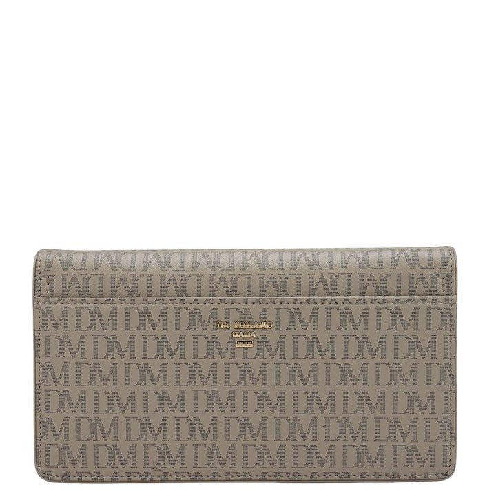 Monogram Franzy Leather Ladies Sling Wallet - Chalk