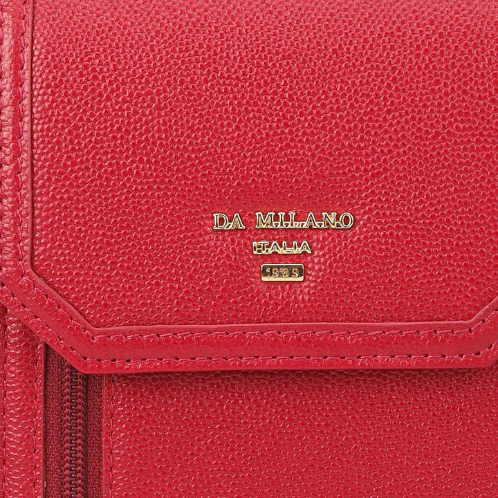 Fish Leather Ladies Sling Wallet - Burgundy