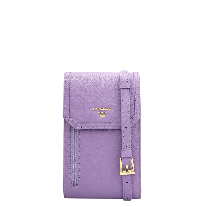 Franzy Leather Ladies Sling Wallet - Purple Haze