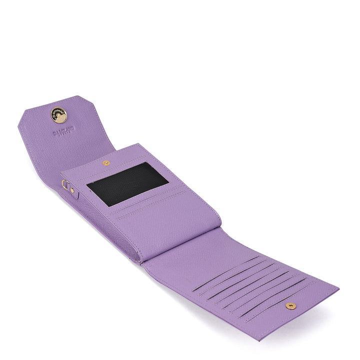 Franzy Leather Ladies Sling Wallet - Purple Haze